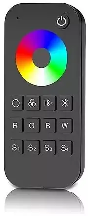Telekomandë Skydance RT4 RGB/RGBW, 1 zonë, RF 2.4GHz, e zezë