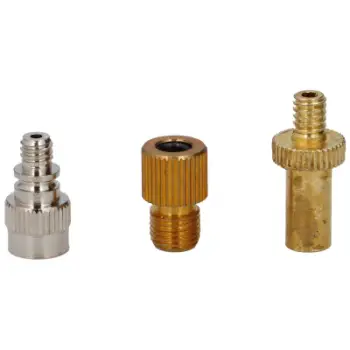 Adapter valvulash biçiklete Dunlop, set 3 copë, universal, metalik