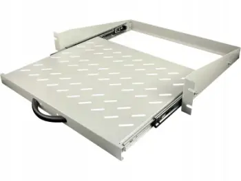 Rafth rrëshqitës kabineti Alantec 19" 2U, thellësi 350 mm, ngjyrë gri