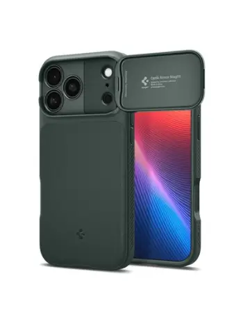 Mbrojtëse telefoni Spigen Optik Armor MagSafe për iPhone 17 Pro Max, Abyss Green