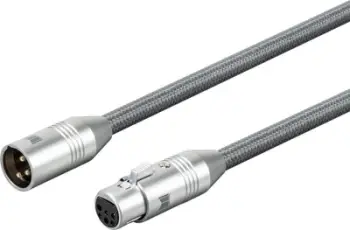 Kabllo audio Monoprice XLR në XLR, 2m, gri
