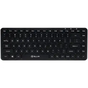 Tastierë wireless Tellur Mini, 84 taste, USB, e zezë
