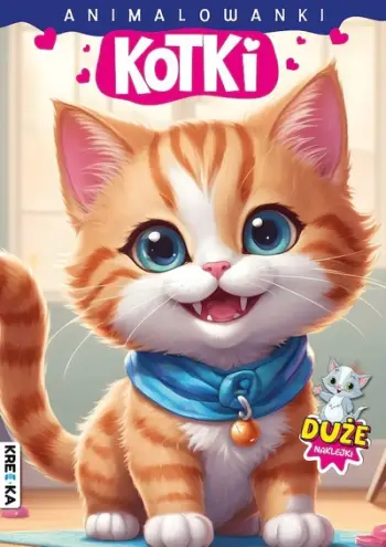 Libër ngjyrosjeje për fëmijë Kittens Animal Coloring, me ngjitëse, në anglisht