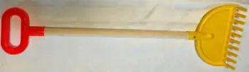 Grabujë kopshti Malimas, 66cm, dorezë druri, jeshile