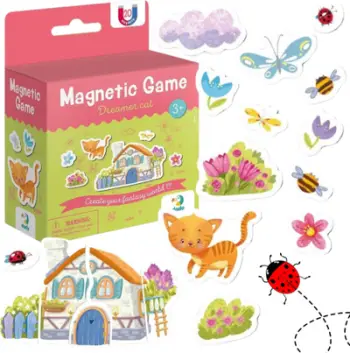 Set magnetik lojërash Dodo Dreamy Kitten, 20 pjesë, për fëmijë