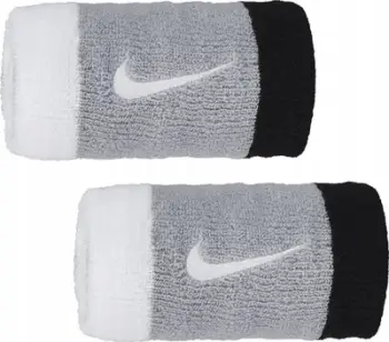 Byzylyk sportiv Nike Wide Swoosh, set 2 copë, i hirtë e zi