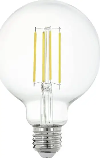 Llambë LED EGLO Connect.z G95 E27, 6W, ZigBee Smart Dimmable, xham transparent