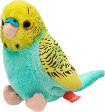 Lodër pelushi Beppe Budgerigar 13955, 13cm, blu e verdhë