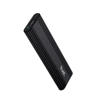 Kuti eksternale për SSD M.2 Trust 25806, USB C, alumini, gri