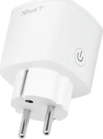 Prizë smart Trust WiFi Socket EU, 3000W, kontroll me aplikacion, e bardhë