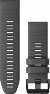 Rrip silikoni Garmin QuickFit 26, 26mm, gri slate, me kopëse të zezë