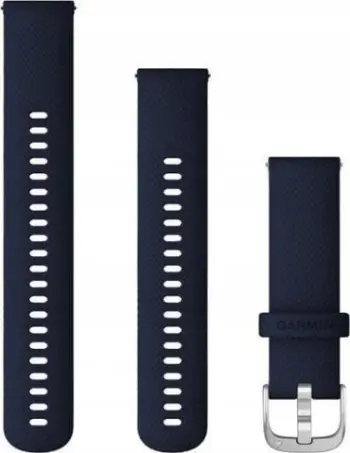 Rrip ore Garmin Quick Release 22mm, Midnight Blue, me pjesë metalike Slate
