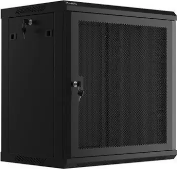 Kabinet muri Lanberg WF01 19", 12U, 600x450 mm, derë e perforuar, i zi