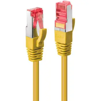 Kabllo rrjeti Lindy Patchcord Cat.6, S/FTP, 1m, e verdhë