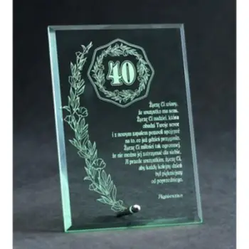 Trofe xhami Victoria Sport Glass Trophy Engraved, gravim personal, transparent