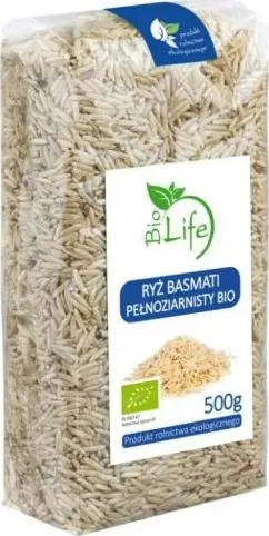 Oriz integral basmati Bio Life, 500g, organik