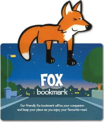 Shënues libri If Fox Bookmark, plastikë, dizajn dhelpër, portokalli
