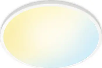 Plafonierë LED WiZ SuperSlim, 22W, 43cm, e bardhë