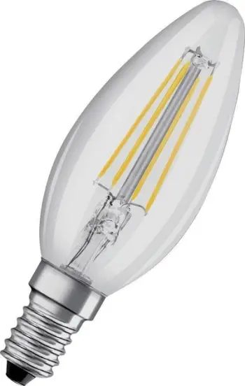 Llambë LED Osram Retrofit Classic B, 4W, E14, transparente