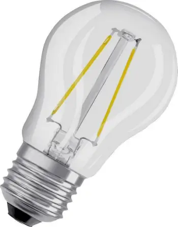 Llambë LED filament E27, 1.5W, 2700K, transparente