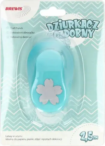 Grirëse letre dekorative Brewis Flower, 2.5cm, blu