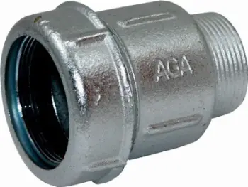 Lidhës tubi metalik Agaflex AGA, clamp, 3/8", argjendtë