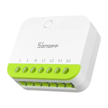 Ndërprerës smart Sonoff MINI-ZB2GS MINI DUO, Zigbee 3.0, dy kanale, i bardhë