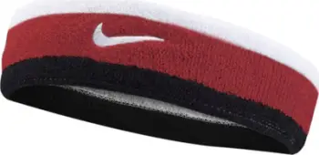 Shirit koke Nike Swoosh Striped, elastik, sportiv, kuq e zi