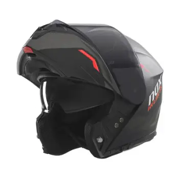 Helmeta modulare Nox N968 Ultra, për motoçikletë, për të rritur, e zezë