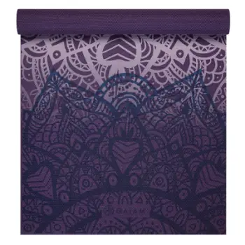 Tapet joga Gaiam Purple Lattice, 4 mm, lejla