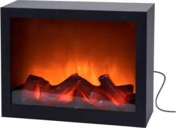 Oxhak dekorativ LED, 29x10x23cm, efekt flake, i zi