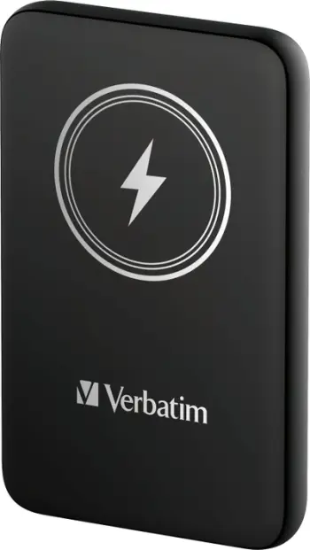 Power bank Verbatim Charge n Go, 10000mAh, wireless magnetik, i zi