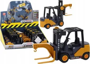 Lodër forklift me grep, me fërkim, e verdhë