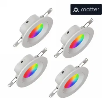Spot dritë Nanoleaf Essentials Matter, 4 copë, 550lm, i bardhë