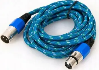 Kabllo për mikrofon XLR (KPO2754-3), 3 m, e kaltër