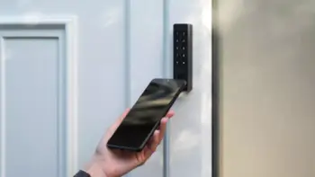 Tastierë inteligjente Nuki Keypad 2 NFC, sensor gjurmësh gishti, e zezë