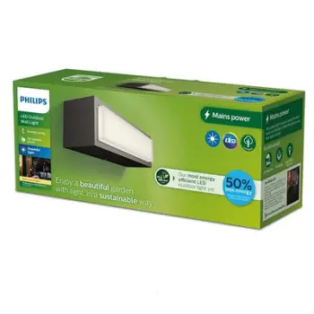 Dritë murale e jashtme Philips Stratosphere UE, LED, 1 llambë, e zezë