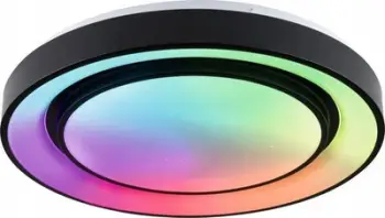 Llambë panel LED Rainbow Dynamic PL70545, 38.5W, RGBW 1500 lm, e zezë e bardhë