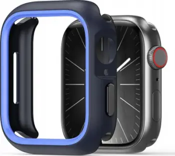 Mbrojtëse ore Dux Ducis Futera Bamo, Apple Watch Series 7 8 9, 45mm, e zezë blu