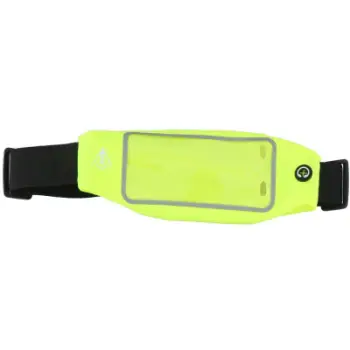 Çantë beli sportive Dunlop Waterproof, për telefon, kundër ujit, e verdhë neon