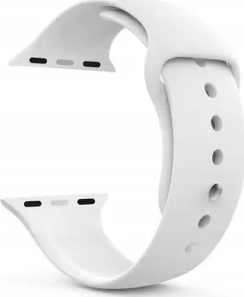 Rrip ore Apple Watch 42/44mm, silikon, e bardhë