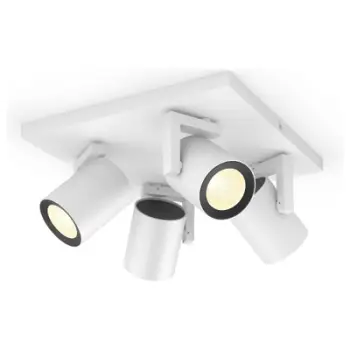 Spot tavanor Philips Hue Argenta, LED, 4 llamba, i bardhë