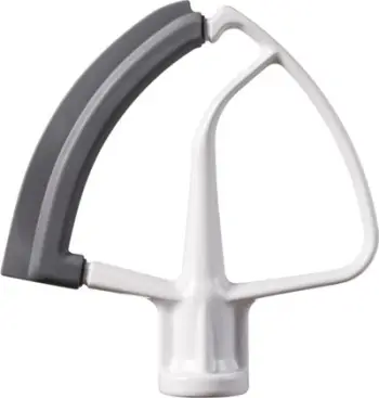 Aksesori mikseri KitchenAid 5KFE5T Flex Edge Beater, për enë 4.8L, silikoni fleksibël, gri e bardhë