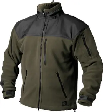 Bluzë fleece Helikon Tex Classic Army, poliester pambuk, M, jeshile ulliri