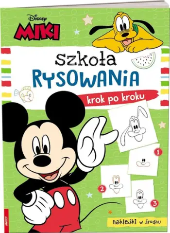 Libër vizatimi Disney Mickey Drawing School, 24 faqe, me ngjitëse, shumëngjyrësh