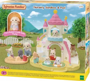 Set lodër Sylvanian Families Nursery Sandbox and Pool, kështjellë, me aksesorë