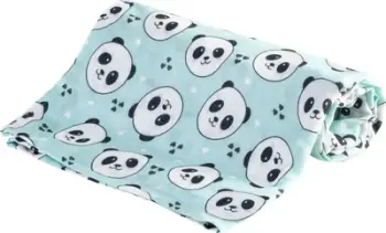 Pelenë Bocioland Bamboo Panda Mint, 75 x 75cm