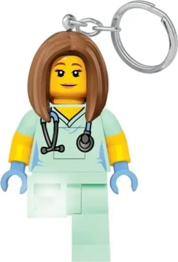 Çelës me dritë LEGO Female Nurse, LED, minifigurë infermiere, mente