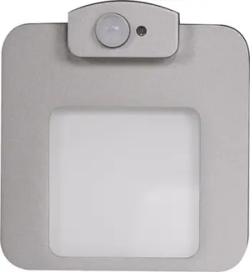 Ndriçues LED Moza PT, 14V DC, me sensor lëvizjeje, alumini ngjyrë argjendi