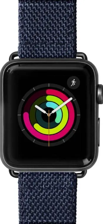 Rrip ore LAUT Apple Watch Technical 42/44, lëkurë dhe najlon, Indigo
